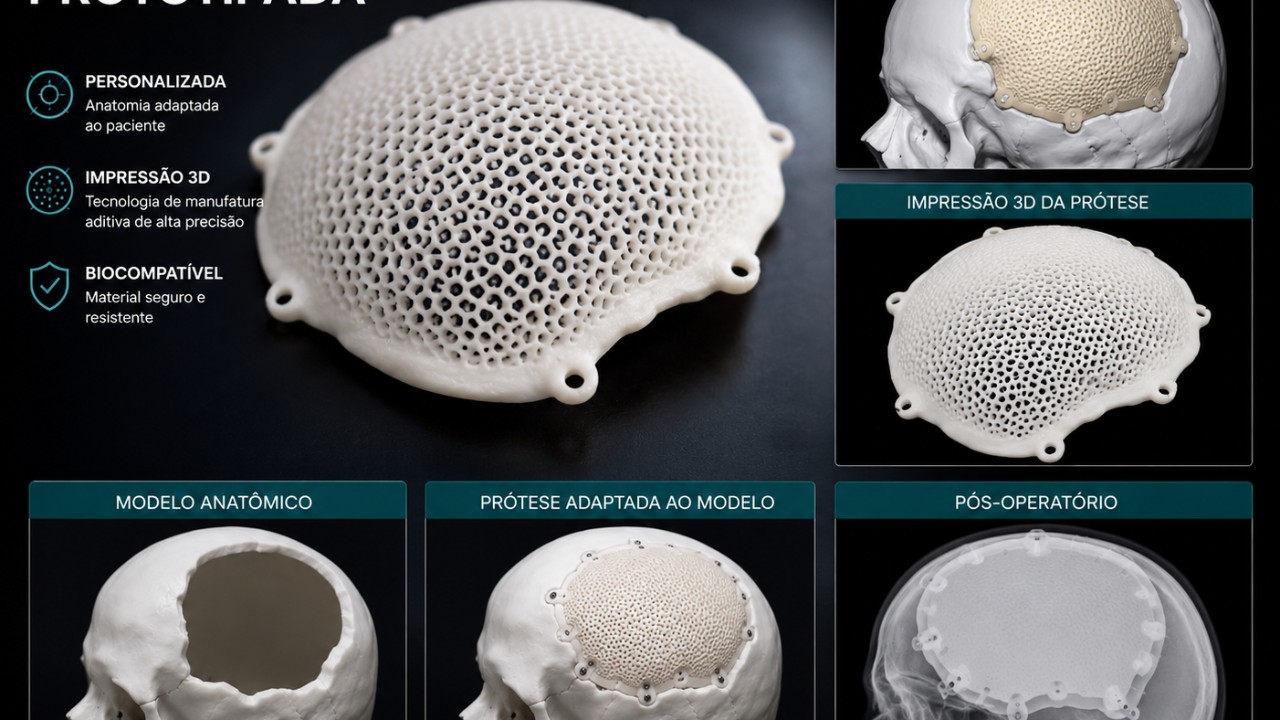 Prótese craniana sob medida: o plano pode negar?