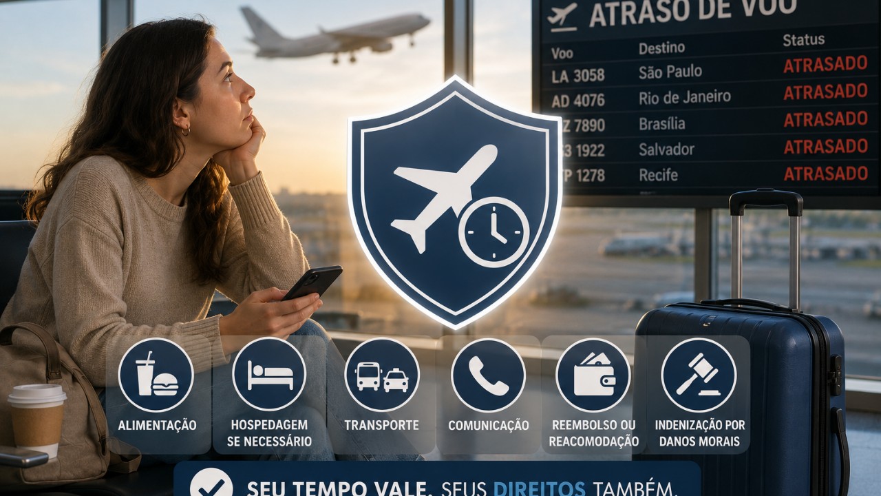 Imagem Atraso de voo: você tem mais direitos do que imagina